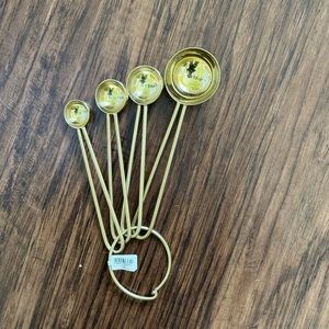 Cb2 Dose champagne gold measuring spoons